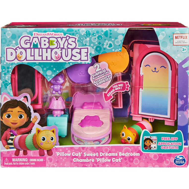 Gabby's Dollhouse: Pillow Cat's Sweet Dreams Bedroom - 6062037