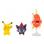 Pokemon 3 Battle Figures Pack Pikachu, Zorua & Magikarp - PKW4090