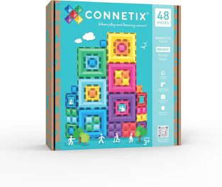 Connetix Magnetic Tiles Bright Portal Pack 48 Pieces - CT-B-00048-PP