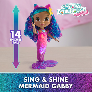 Gabby's Dollhouse - Sing & Shine Mermaid 'Gabby' - 6074338