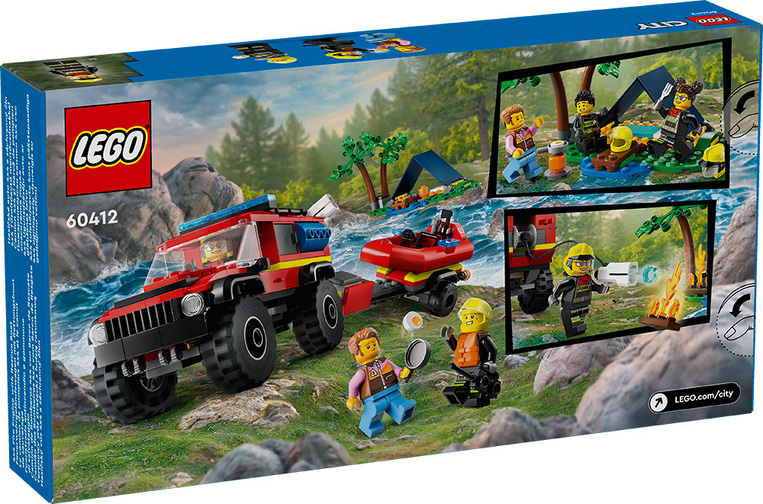 Lego City 4X4 Fire Truck With Rescue Boat - 60412