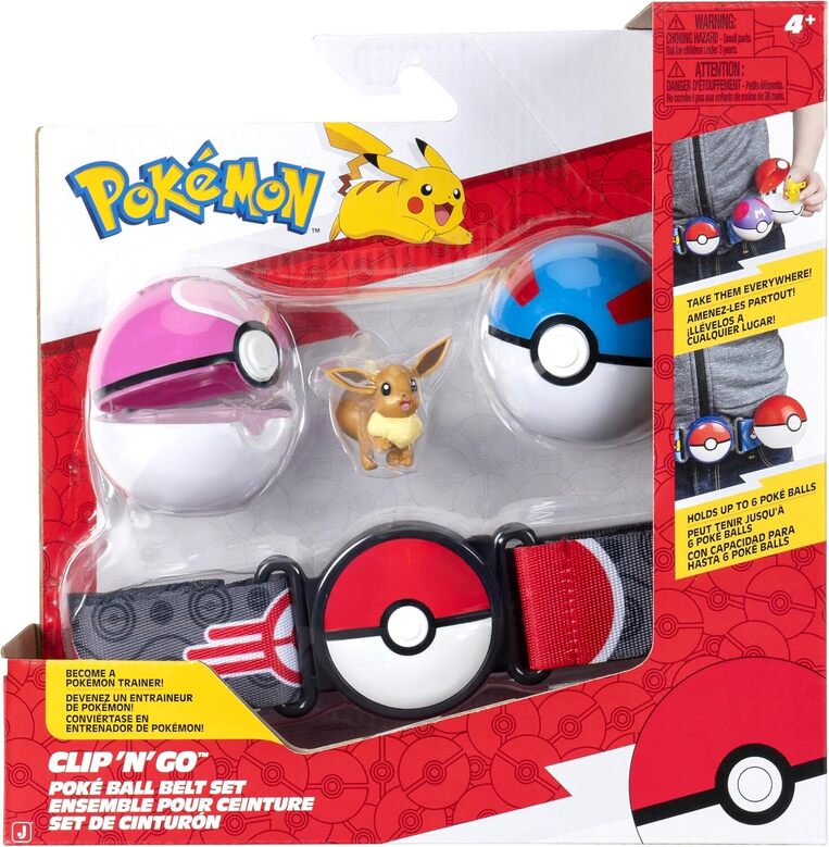 Pokemon Clip 'N' Go With Belt, Poke Balls And Figure Eevee - PKW4167