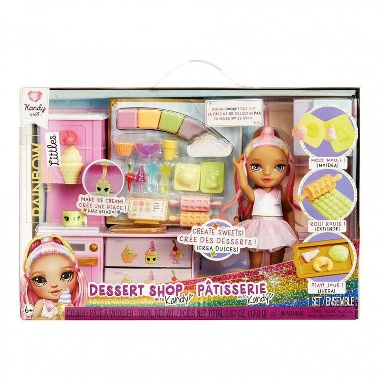 Rainbow High Littles Ζαχαροπλαστείο Mε Κούκλα Kandy - 522058EUC