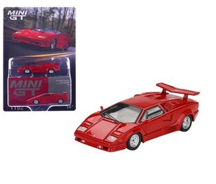 Mini GT Lamborghini Countach "25th Anniversary" Red 1/64 - MGT01192BL