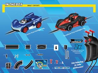 Carrera GO!!! Slot Set: Sonic the Hedgehog 4.9m – 1:43 Slot Racing System - 20062566