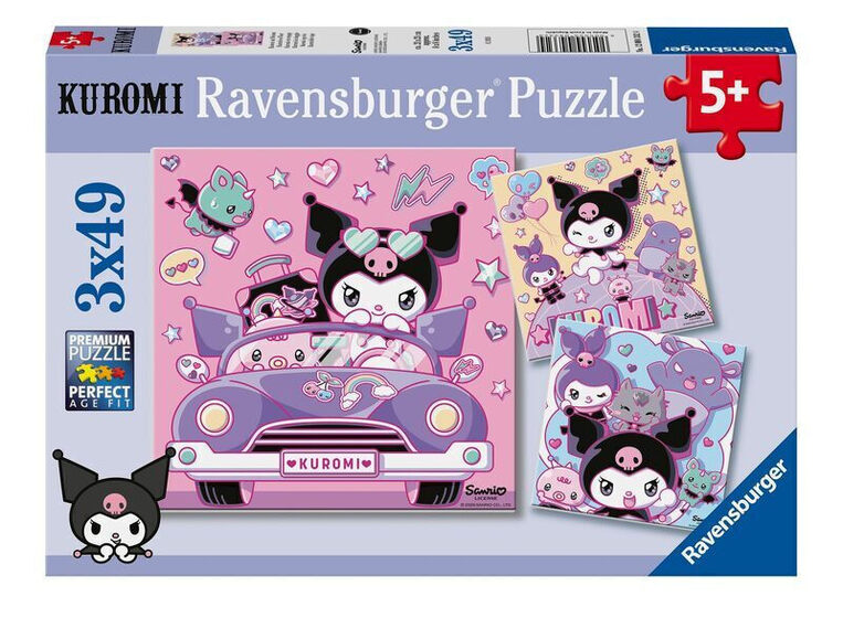 Ravensburger Puzzle: Kuromi 3x49pcs - 12004332