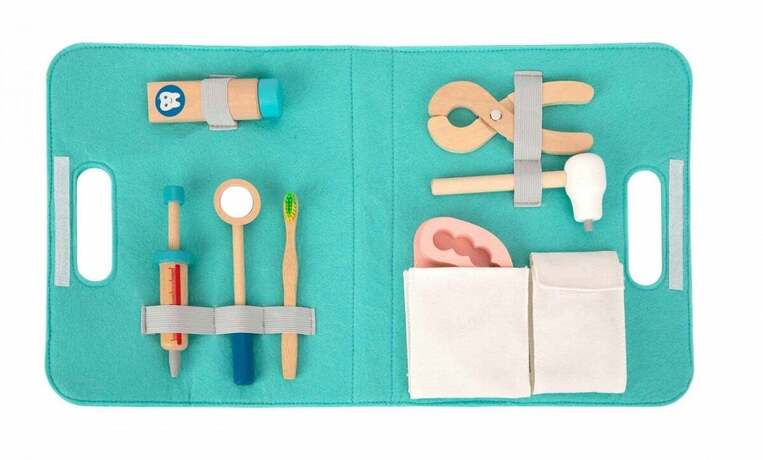 Tooky Toys Ξύλινο Σετ Οδοντίατρου - TH164