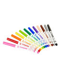 Crayola Supertips Πλενόμενοι Μαρκαδόροι Ζωγραφικής σε 12 Χρώματα - 03.7509
