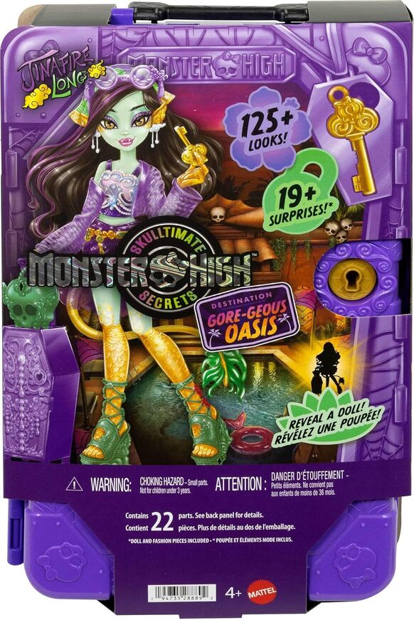 Monster High Skulltimate Secrets Destination Gore-geous Oasis Jinafire Doll - JDR52
