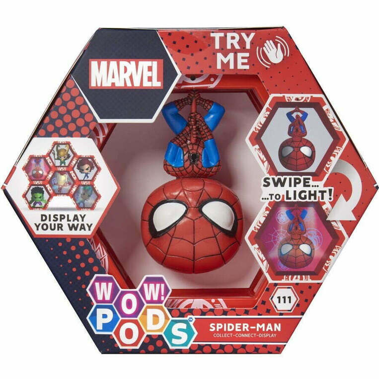 Wow! Pods Spiderman  Light-Up Bobble-Head Figure - MVL-1016-04