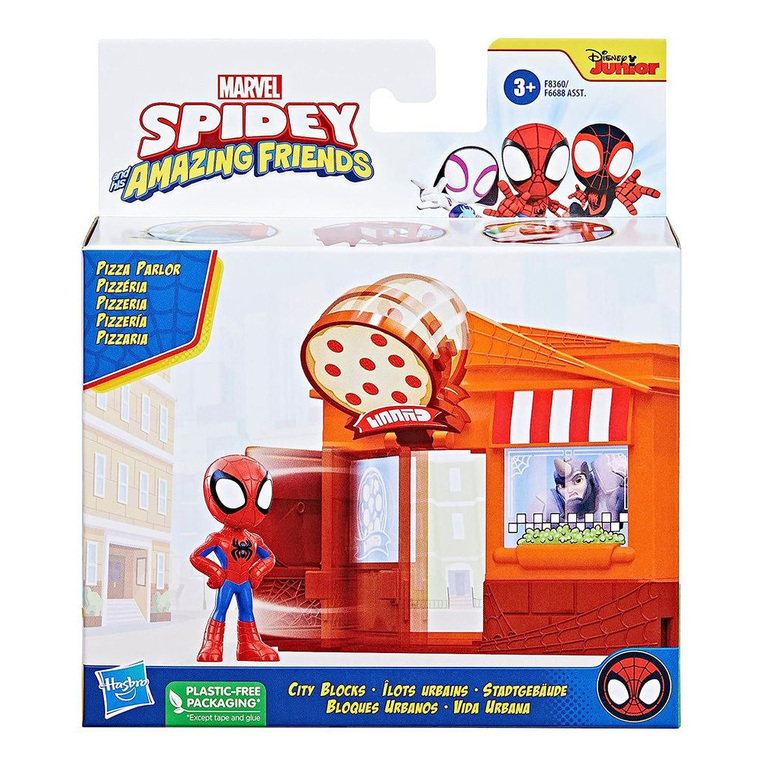 Spidey And His Amazing Friends Blocks Pizza Spidey - F6688/F8360