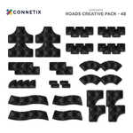 Connetix Magnetic Tiles Roads Creative Pack 48 Pieces - CT-O-00048-CR