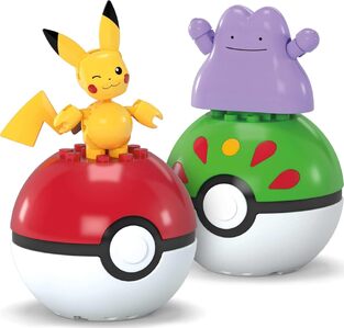 MEGA Pokémon Poké Ball 2-Pack - Pikachu And Ditto - JCT43