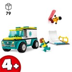 Lego City Emergency Ambulance & Snowboarder - 60403