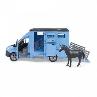 Bruder Φορτηγάκι Mercedes Benz Sprinter Μεταφοράς Ζώων με Άλογο - BR002674