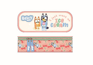 Graffiti Κασετίνα Βαρελάκι Οβάλ Bluey Ice Cream - 260342 
