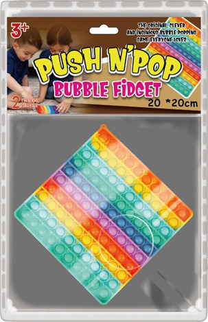 Pop It Fidget Big Τετράγωνο Πολύχρωμο - 11290080