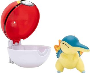 Pokemon Clip 'N' Go - Level Ball with Cyndaquil Φιγούρα (5cm) - PKW4150