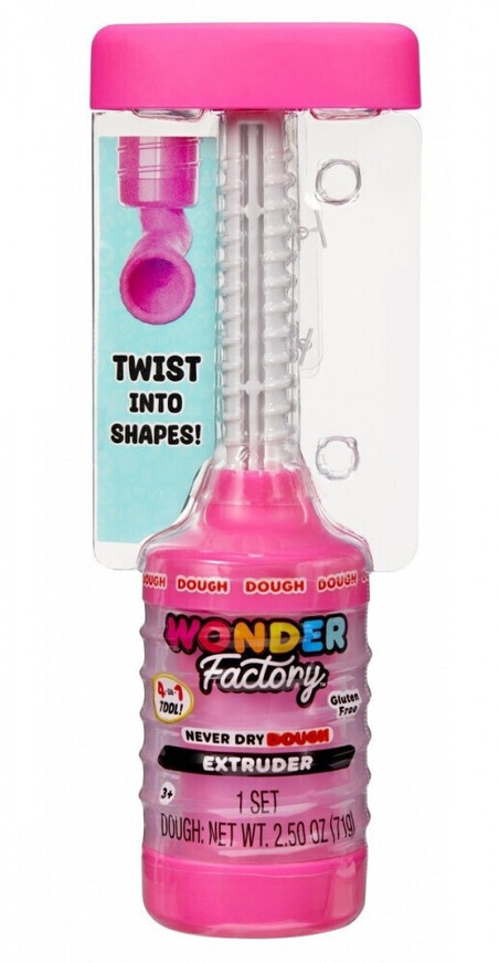 Wonder Factory - Never Dry Dough Extruder Pink - 532255EUC