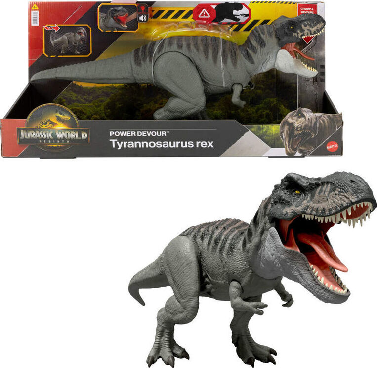 Jurassic World Rebirth T-Rex Με Επαναλαμβανόμενο Δάγκωμα Και Ήχους - JCH02