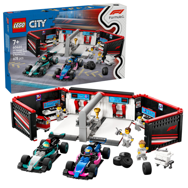 LEGO City F1® Garage & Mercedes-Amg & Alpine Cars - 60444