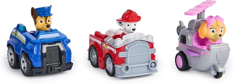 Paw Patrol: Pull-Back Racers - Gift Pack 3 Vehicles - 6070440