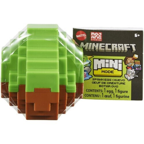 Minecraft Mini Mode Spawn Egg Μίνι Αυγά Με Φιγούρα Wolf - HXT66