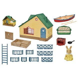Sylvanian Families Log Cabin Gift Set (Green Roof) - SF5610