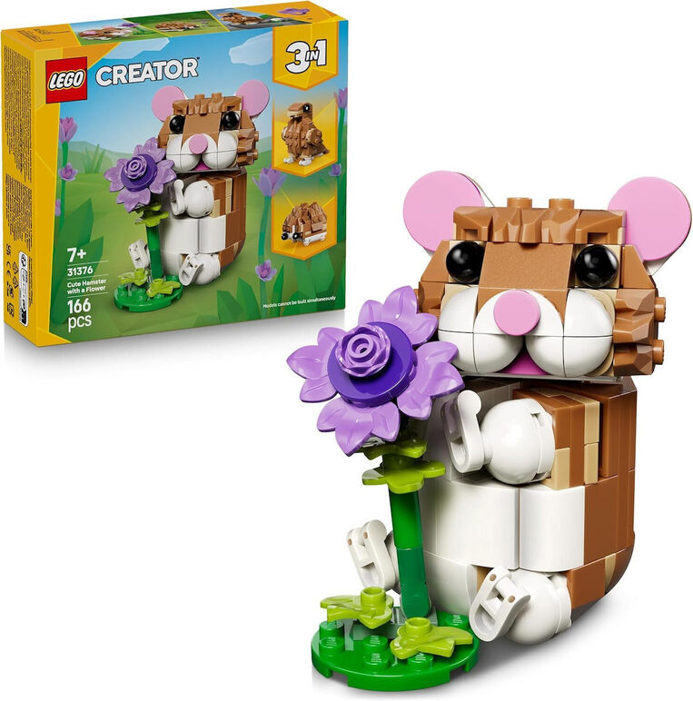 LEGO Creator 3 in 1 Cute Hamster With A Flower - 31376