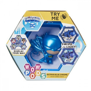 Wow! Pods Batman Blue Metallic  Light-Up Bobble-Head Figure - DC-1005-14