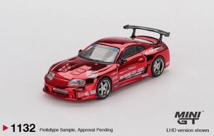 Mini GT Toyota Supra (A80) Top Secret GT-300 Red Chrome LHD - MGT01132LHD 