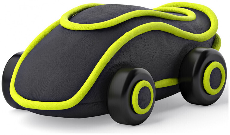 Hey Clay Yellow Cyber Car Παιδικός Πηλός Μοντελοποίησης Κίτρινος - 440062