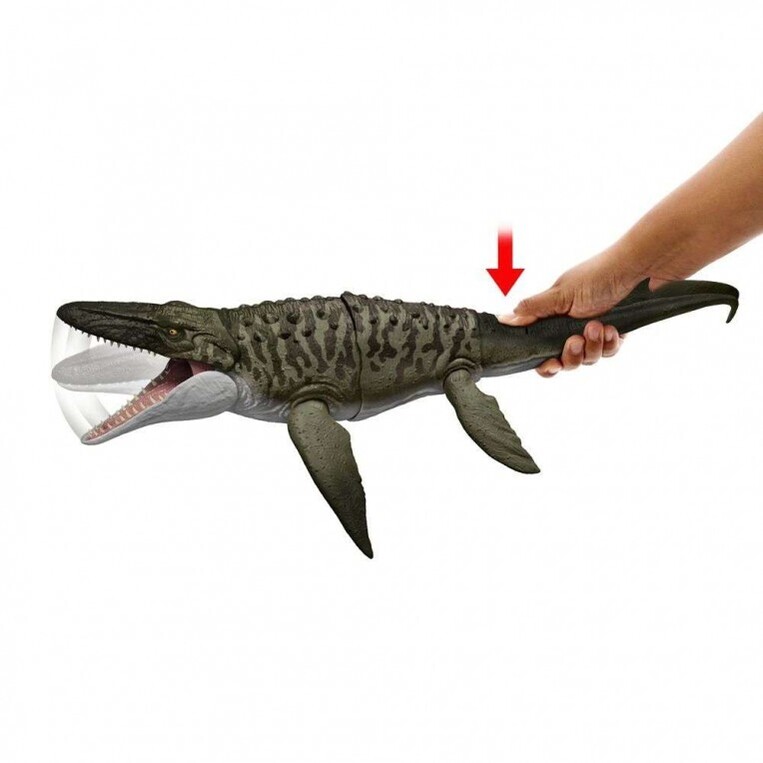 Jurassic World Rebirth Bite N Blast Mosasaurus And Mini Dilophosaurus - JCH00