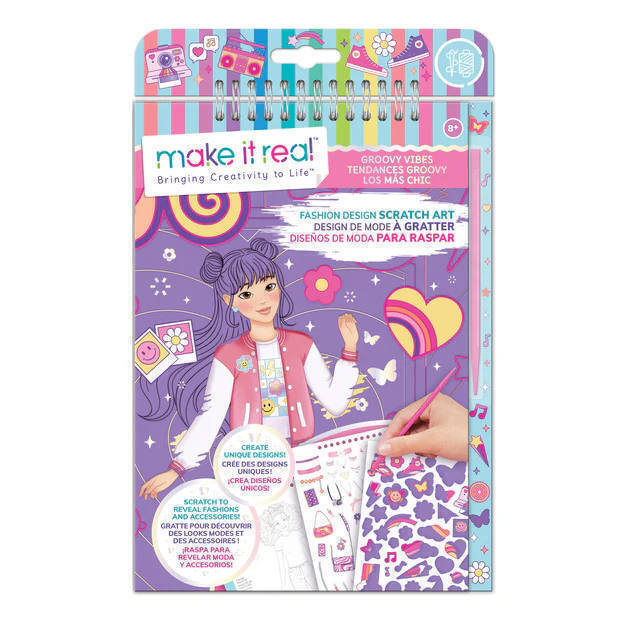 Make It Real Fashion Design Sketchbook Scratch Art - FK3211