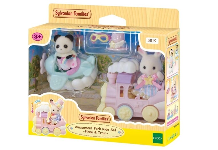 Sylvanian Families Amusement Park Ride Set - Plane & Train - SF5819