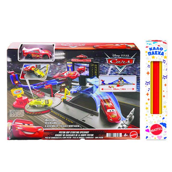 Παιχνιδολαμπάδα Cars Piston Cup Stunting Speedway Playset - JHL42L