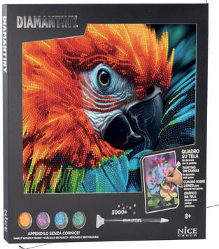 Diamantity Ψηφιδωτό Μωσαϊκό Gems Diamond Painting Red Parrot - GRAF96577 