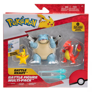 Pokemon Σετ Mε 3 Φιγούρες Μάχης Pikachu, Charmeleon, Blastoise - PKW2579