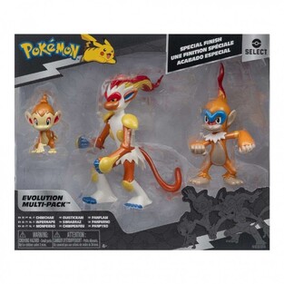 Pokemon Select Evolution Battle Figures Pack Chimchar, Monferno, Infernape - PKW4223 