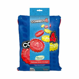 Connect 4 Beach Towel Games – Πετσέτα Παραλίας & Κλασικό Επιτραπέζιο 2-σε-1 με Μάρκες - REA000068