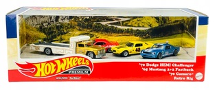 HW Premium - Going To The Races Retro Rig Diorama - GRN83