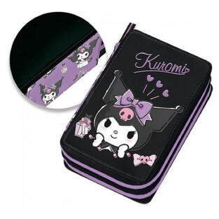 Graffiti Κασετίνα Διπλή Γεμάτη Sanrio Hello Kitty & Friends Kuromi Sketch - 252331