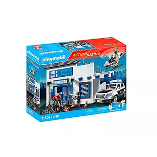 Playmobil Action Heroes Αστυνομικό Τμήμα Με Περιπολικό Και Ελικόπτερο - 71602