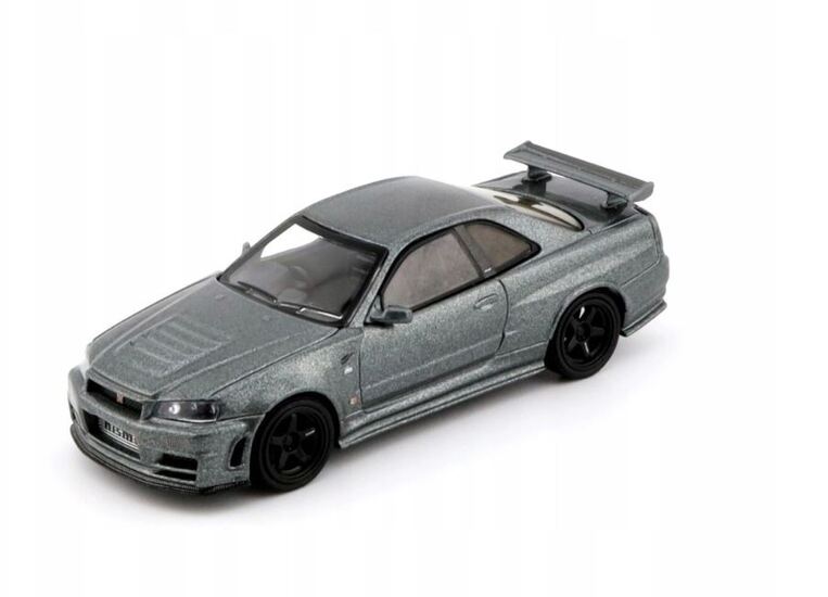 Mini GT - Nissan Skyline GT-R ( R34 ) Dark Metal Gray Nismo CRS 1999 - Scale 1-64 - MGT01160BL