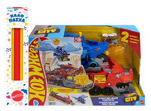 Λαμπάδα Hot Wheels Απόλυτη Νταλίκα Με Διπλό Δράκο - JBM72