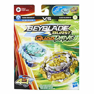 Beyblade Burst Quad Drive Dual Pack Glided Balderov B7 Magma Roktavor - F3963