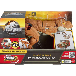 Jurassic World Fierce Changers Chase 'n Roar Tyrannosaurus Rex - HPD38