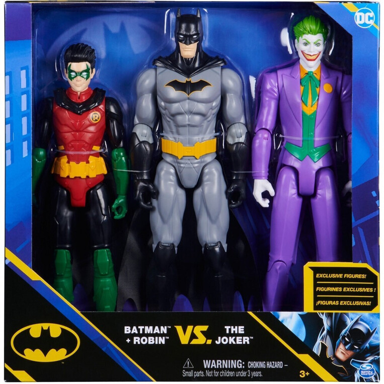 Batman - Batman & Robin VS. The Joker Πακέτο Με 3 Φιγούρες 30 Cm - 6064967