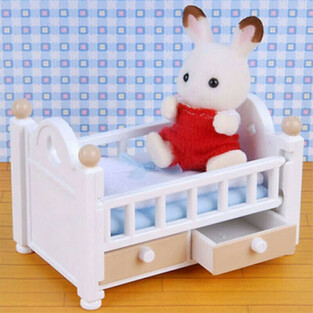 Sylvanian Families Chocolate Rabbit Μωρό Και Κούνια - SF5017