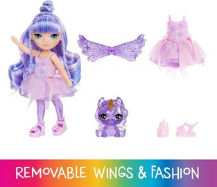Rainbow High Littles Rainbow Fantasy Fairies - Amethyst Willow Doll - 543435EUC